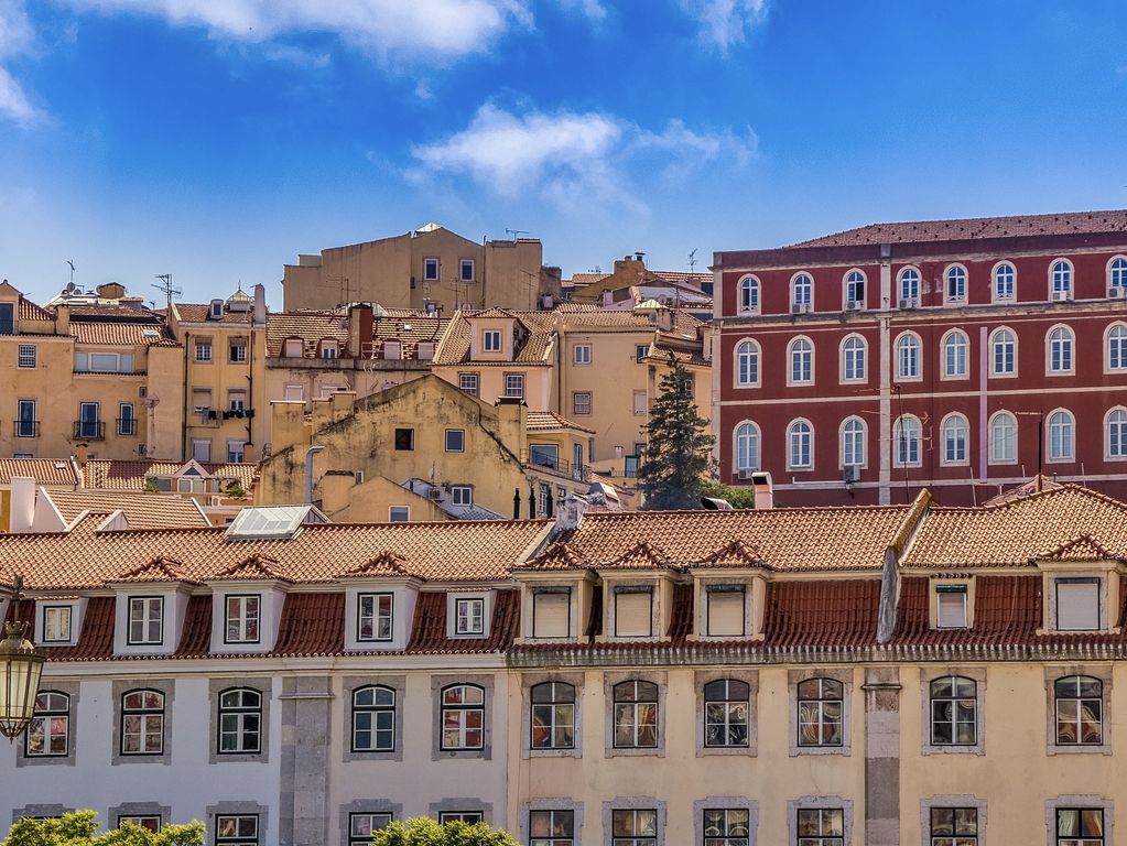 Prachtige gebouwen in Lissabon